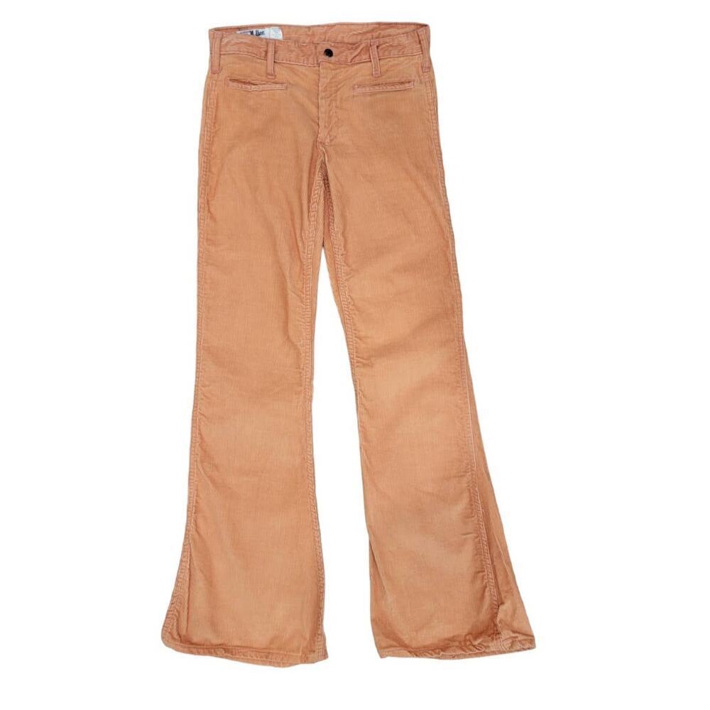Vintage‎ Landlubber Women's Corduroy Flare Pants Size 28 Orange